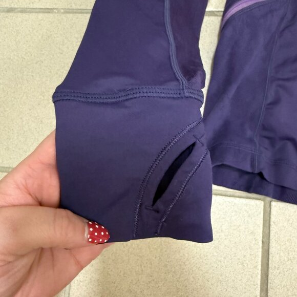 Lululemon Run: Wild 1/2 Zip Concord Grape Womens Size 4 - Picture 5 of 8